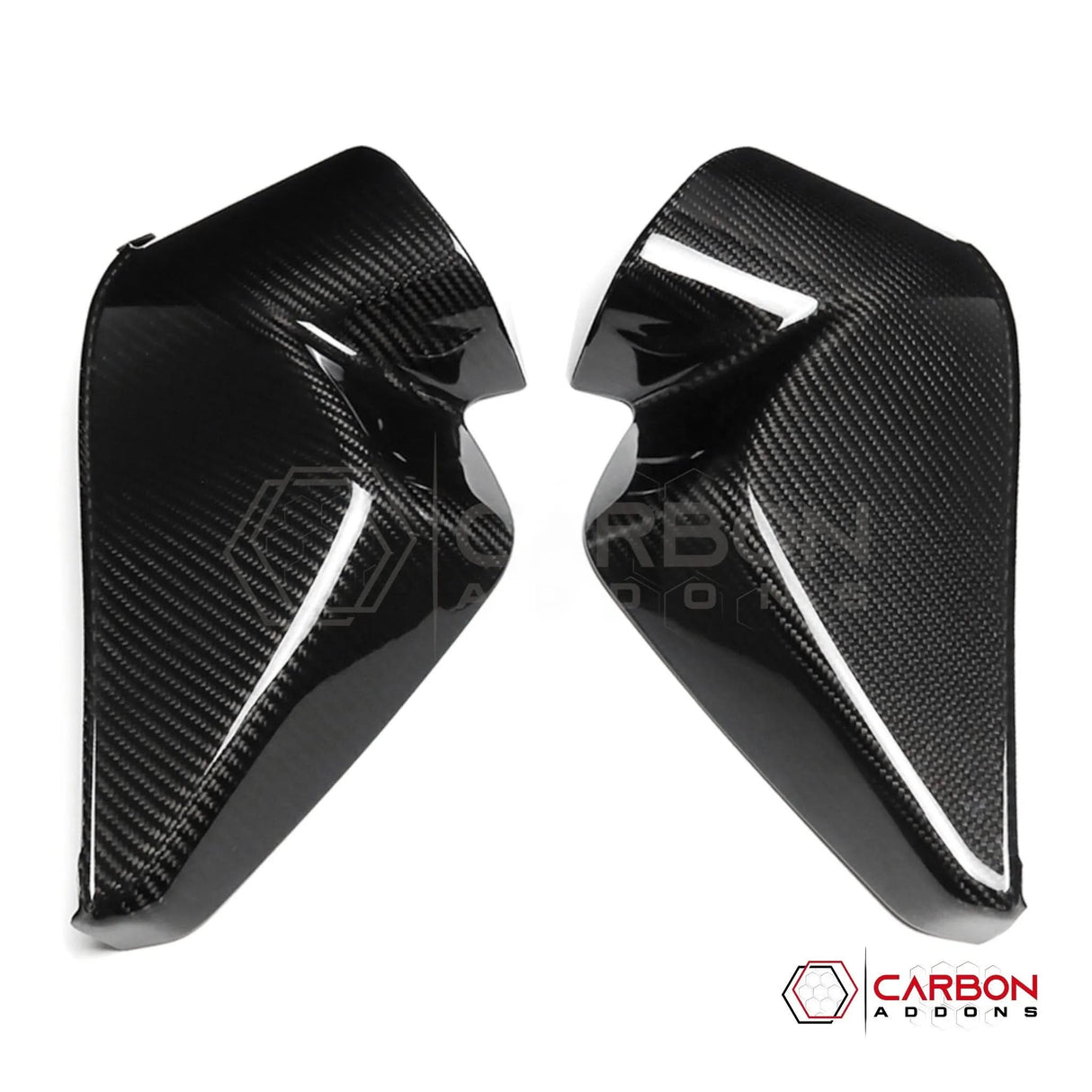 C8 Corvette Real Carbon Fiber Dashboard Door Sill Covers | Interior Overlay (2020–2026)