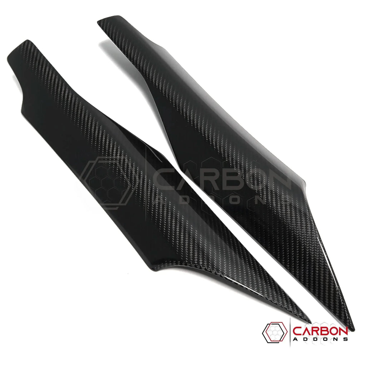 C8 Corvette Real Carbon Fiber Door Speaker Upper Trim Covers | Interior Upgrade (2020–2026)