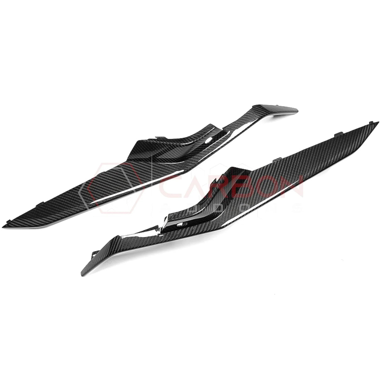 C8 Z06 Corvette Real Carbon Fiber Front Bumper Grill Trims