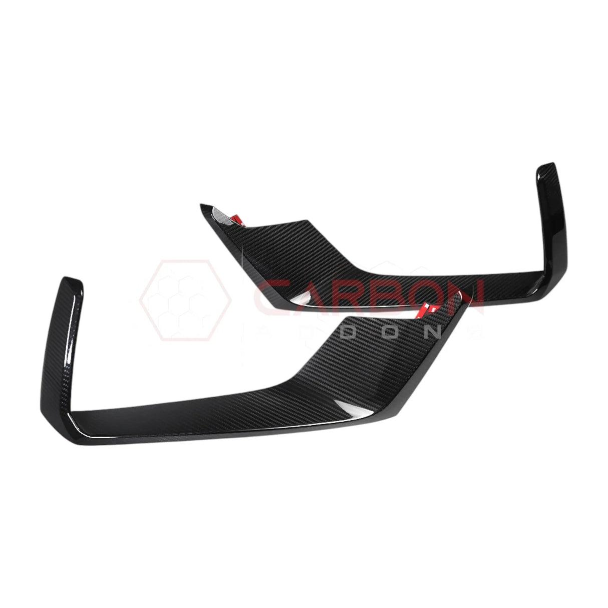 2024+ Mustang S650 Dark Horse Front Fog Light Lower Trim Real Carbon Fiber Cover