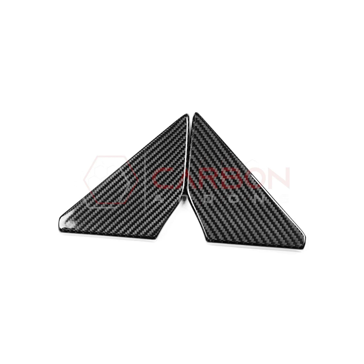 2021–2025 Ford Bronco Rear Door Window Triangle Trim Carbon Fiber Covers