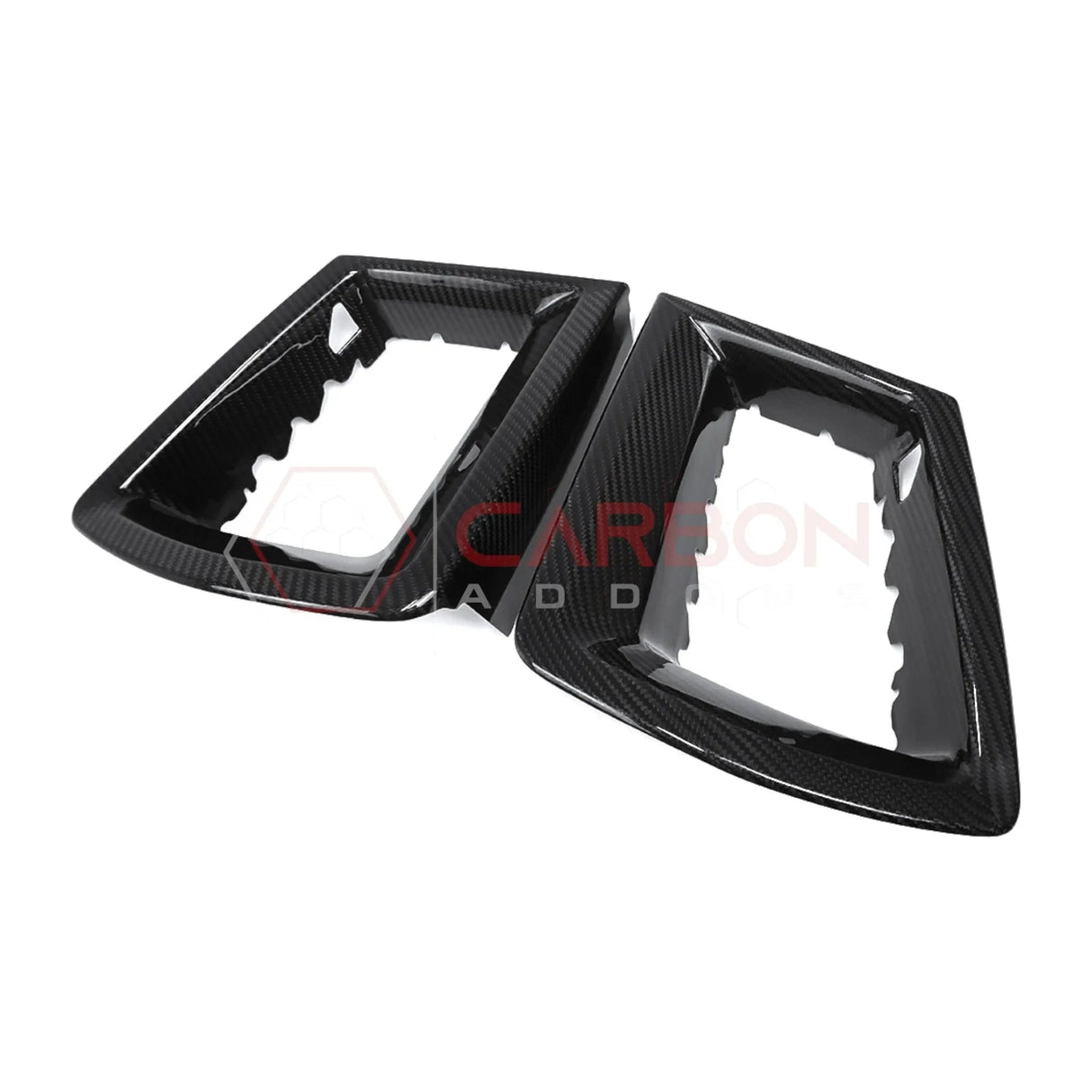 Real Carbon Fiber Upper Grille Insert Covers for 2024+ Ford Mustang GT