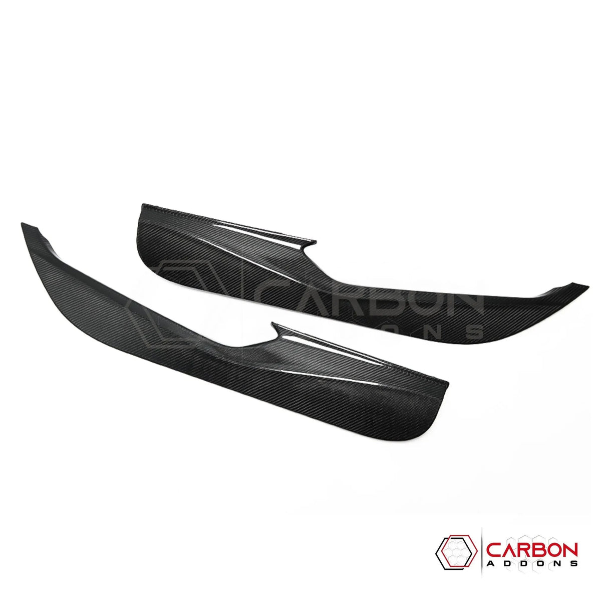C8 Corvette Real Carbon Fiber Door Kick Panel Covers | Interior Overlay (2020–2026)