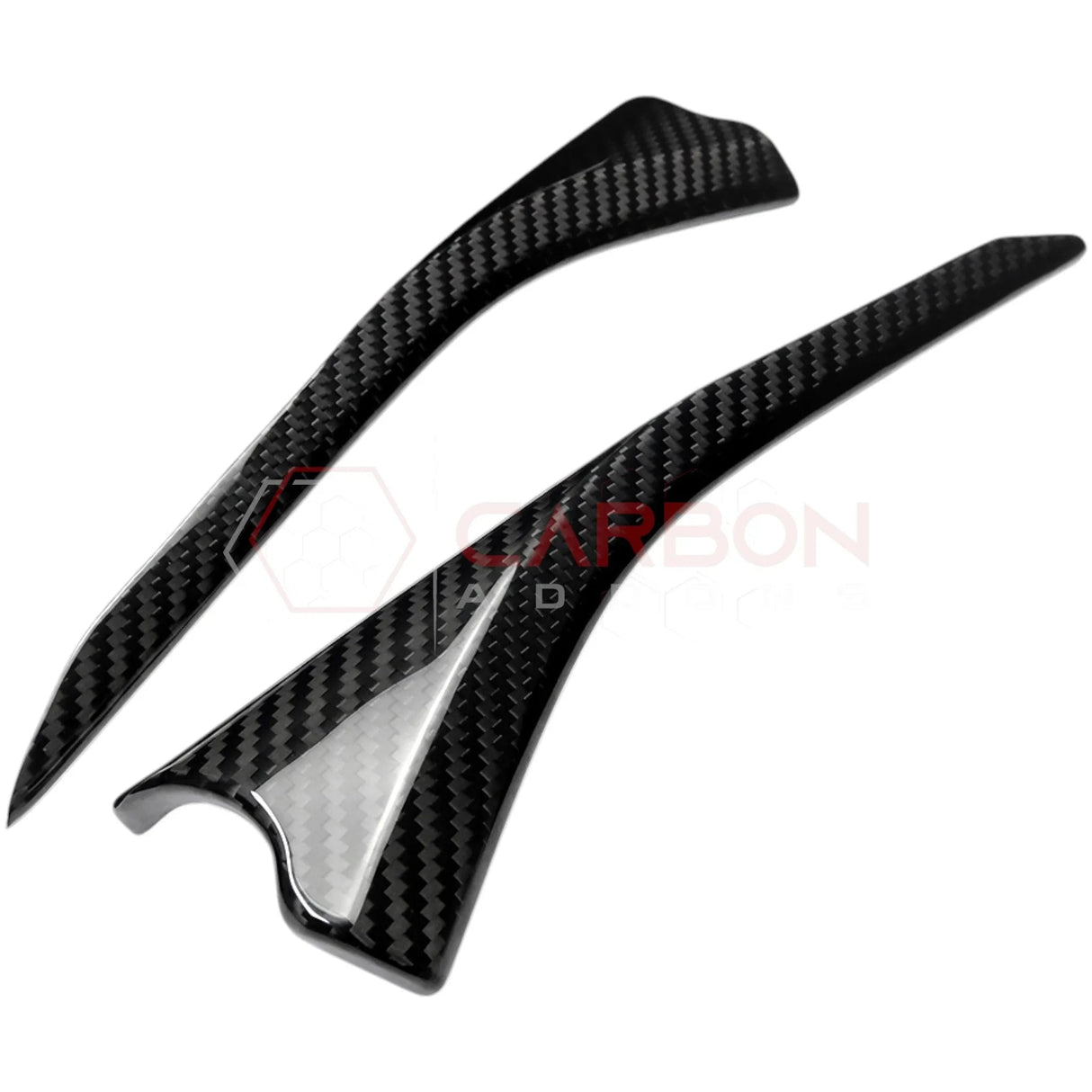 C8 Corvette Real Carbon Fiber Door Panel Upper Trim Covers