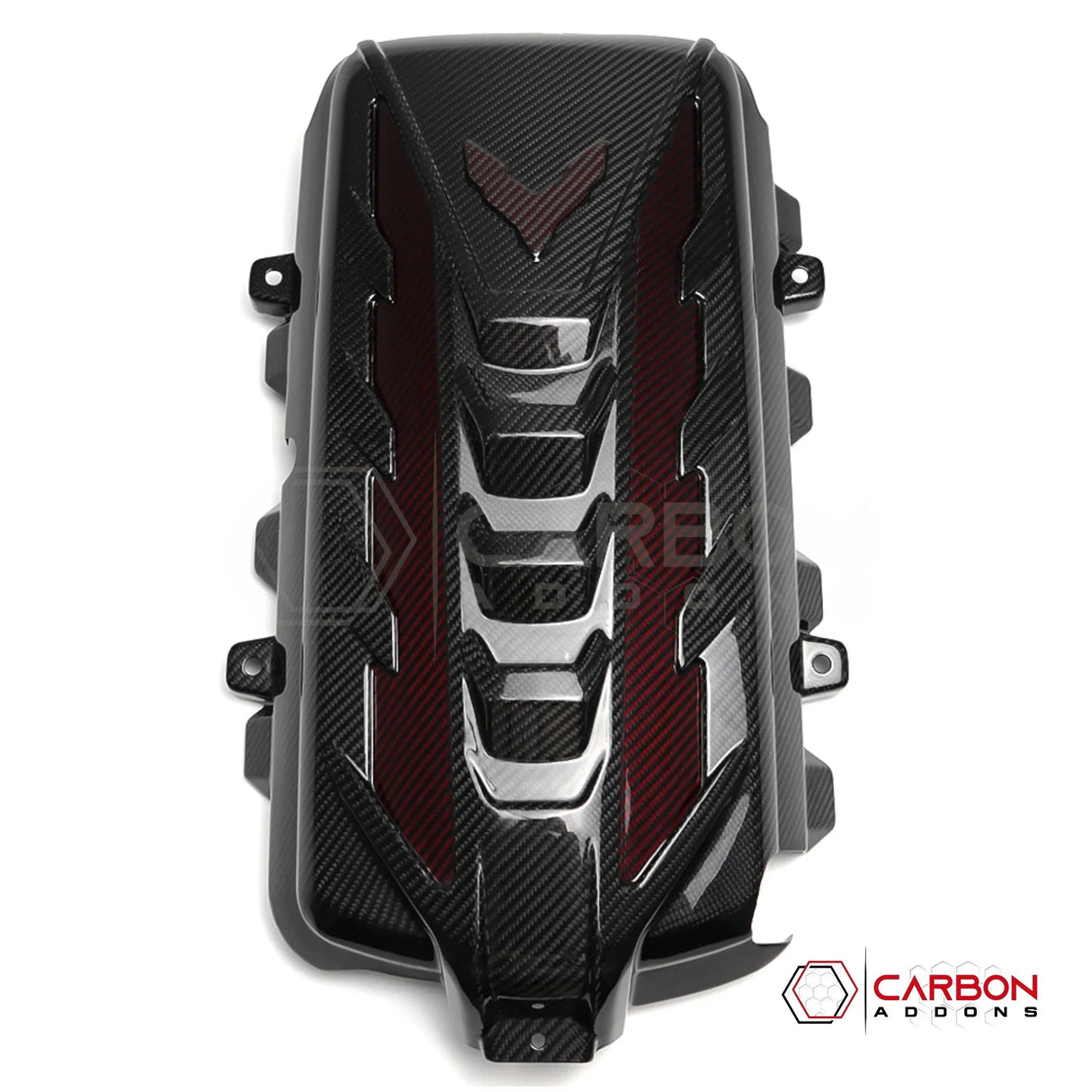 C8 Corvette Stingray Carbon Fiber Engine Cover | Direct OEM Replacement (2020–2024)