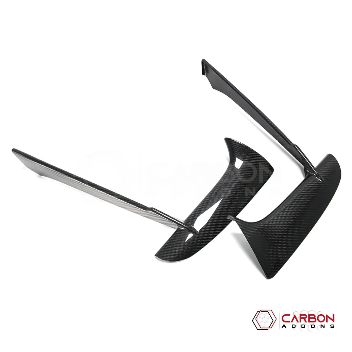 C8 Corvette Stingray Carbon Fiber Front Bumper Grille Bezel Covers | Exterior Upgrade (2020–2026)