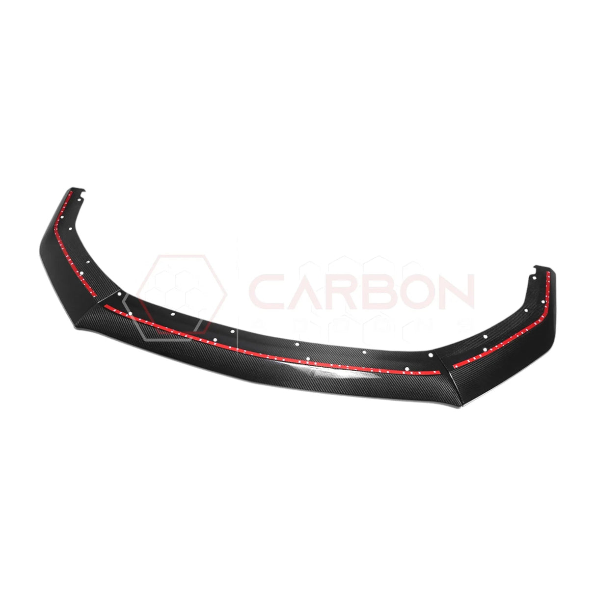 Real Carbon Fiber Front Lip Splitter Extensions for 2024+ Ford Mustang GT & EcoBoost (3-Piece Set)