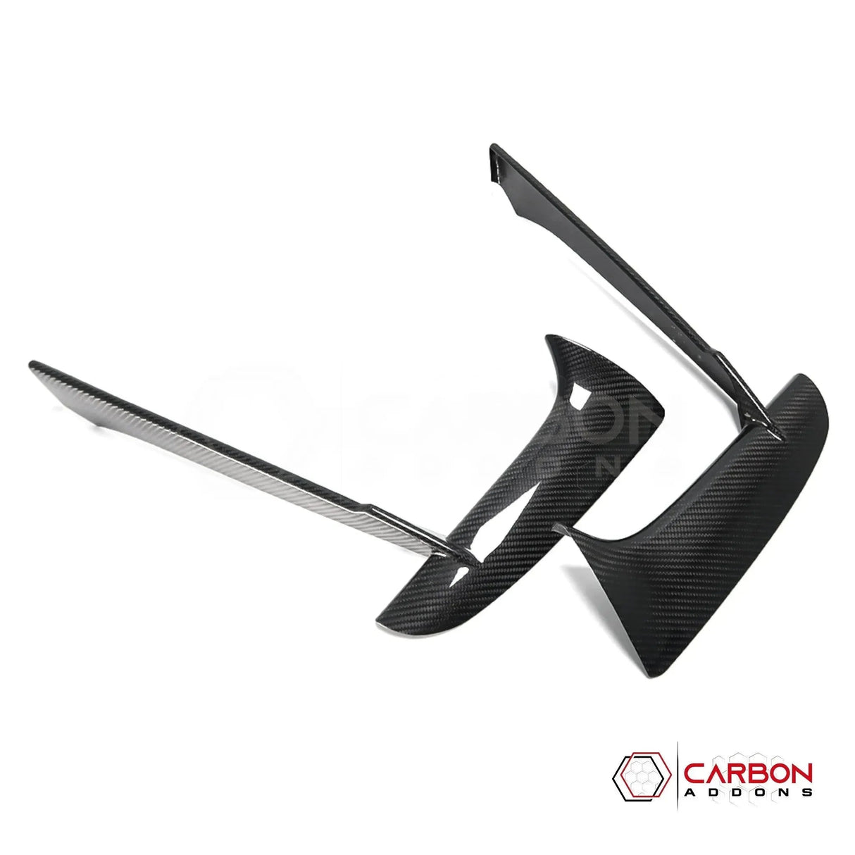 C8 Corvette Stingray Carbon Fiber Front Bumper Grille Bezel Covers | Exterior Upgrade (2020–2026)