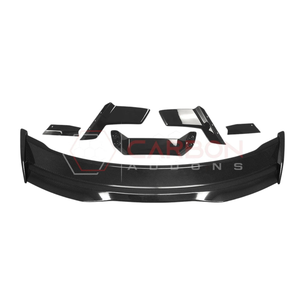 2024+ S650 Mustang Dark Horse Style Carbon Fiber Spoiler with built in Gurney Flap