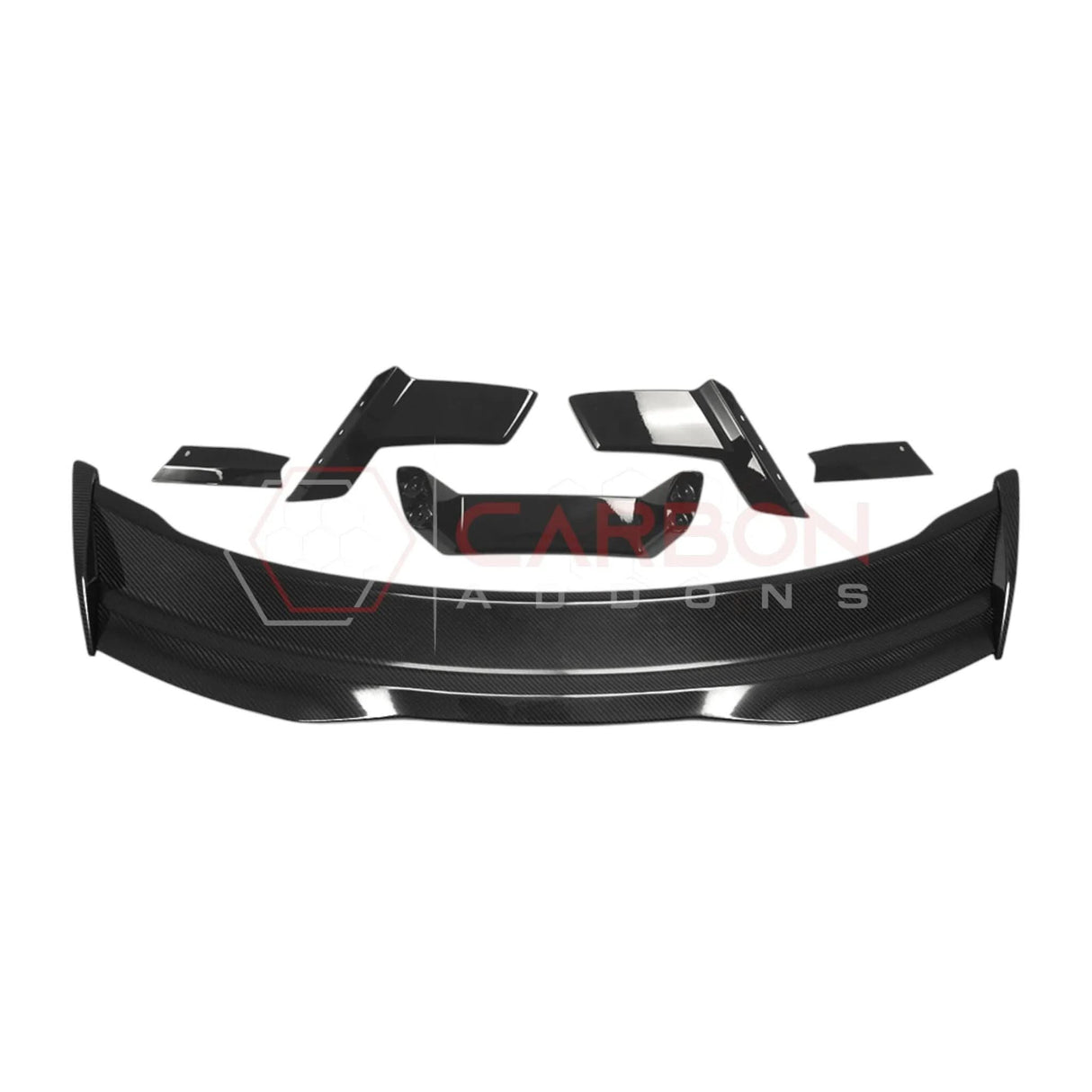 2024+ S650 Mustang Dark Horse Style Carbon Fiber Spoiler with built in Gurney Flap