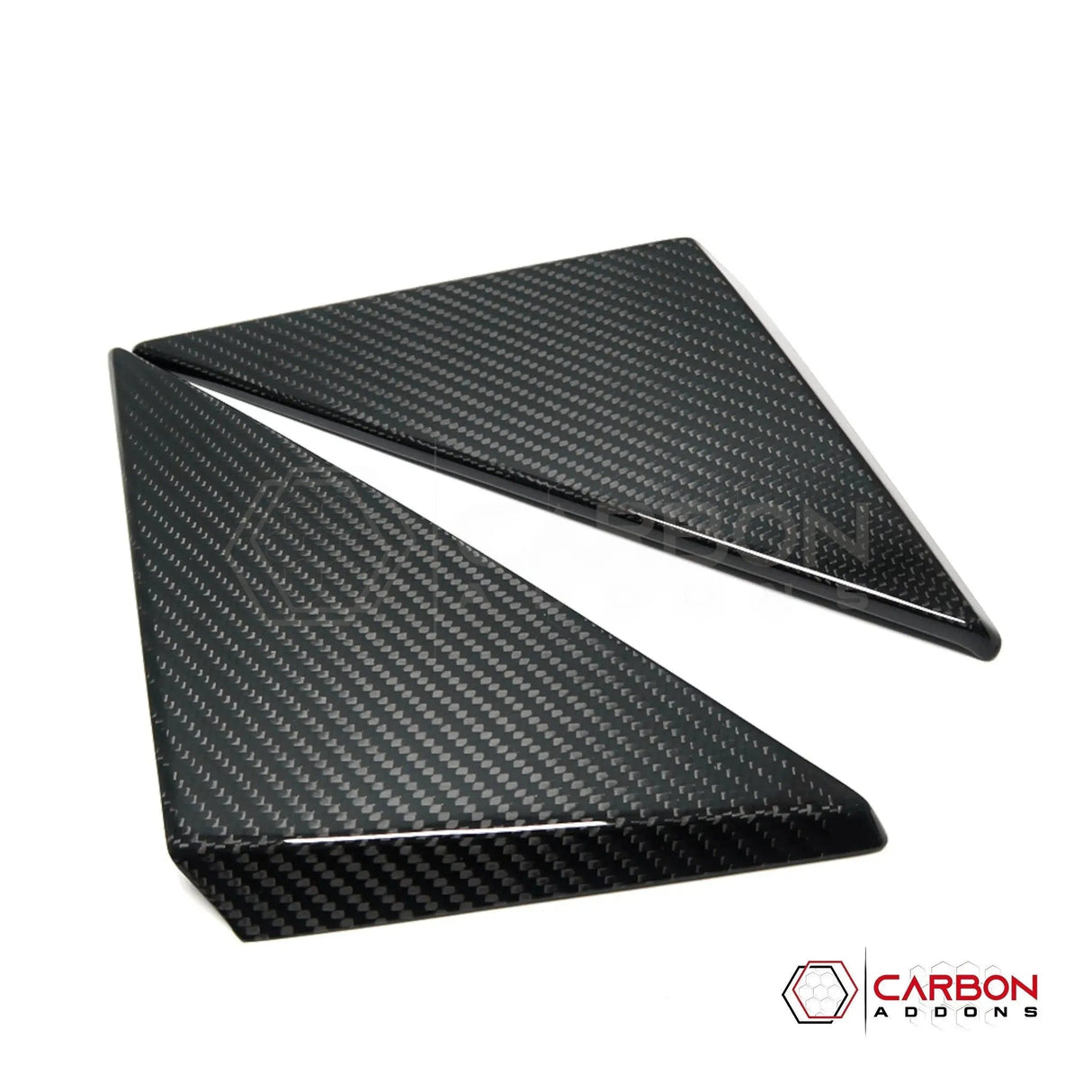 C8 Corvette 2020+ Real Carbon Fiber A-Pillar Exterior Trim Cover