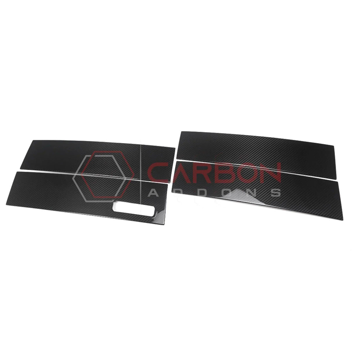 Real Carbon Fiber B-Pillar Post Trim Covers for 2021+ Ford F-150