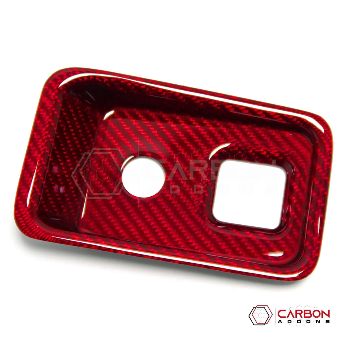 C8 Corvette Carbon Fiber Parking Brake / HUD Button Control Trim Cover (2020–2026)