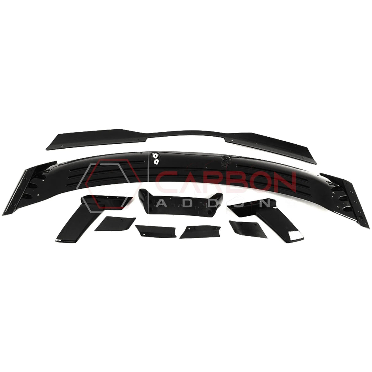 2024+ S650 Mustang Dark Horse Style Glossy Black ABS Spoiler with Gurney Flap