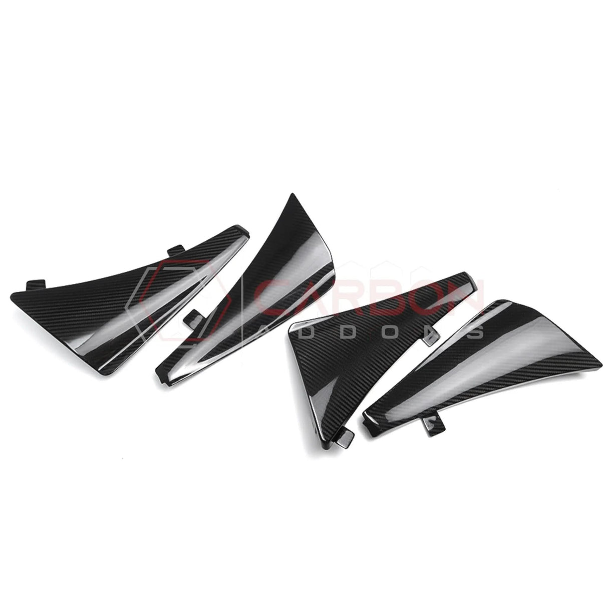 C8 Corvette Extended Mud Splash Guards | Carbon Fiber