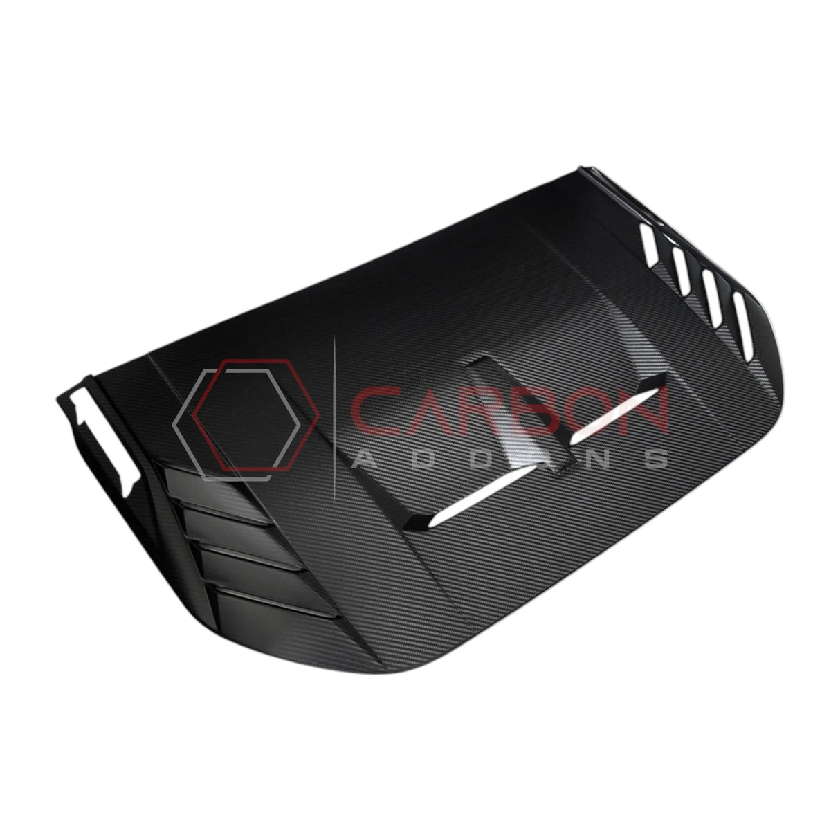 2021+ Bronco Raptor Real Carbon Fiber Hood Vent Trim Cover