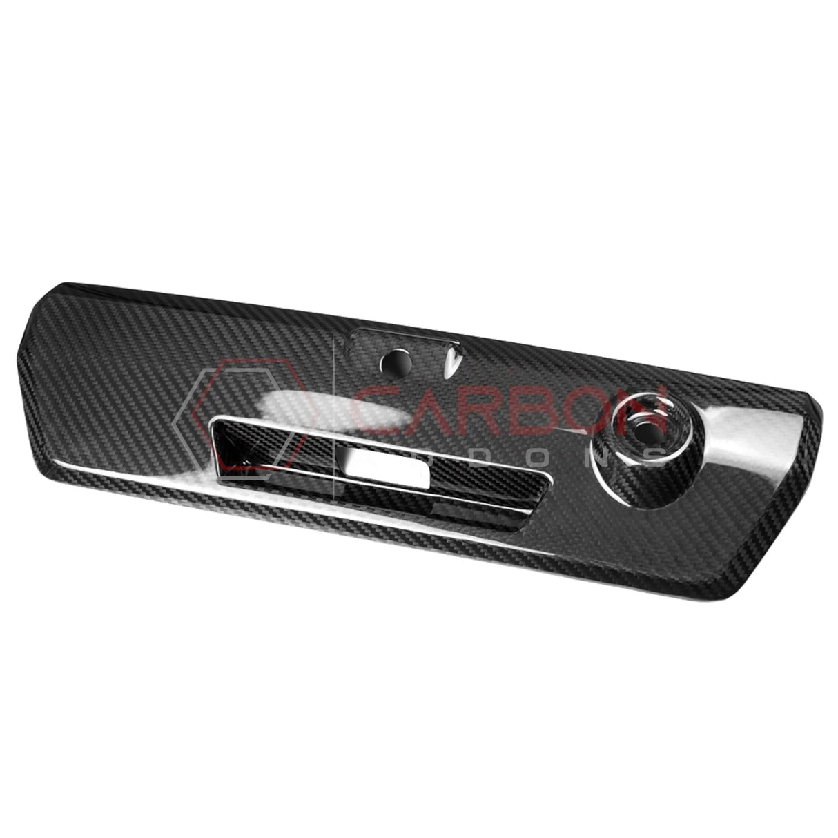 F150 2021-Up Tailgate Latch Door Handles Real Carbon Fiber Cover