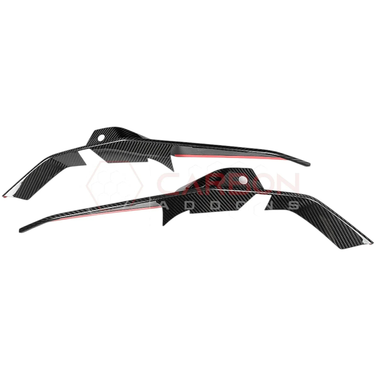 C8 Corvette Z06 Real Carbon Fiber Front Bumper Grille Trims | Cover or Direct Replacement (2023+)