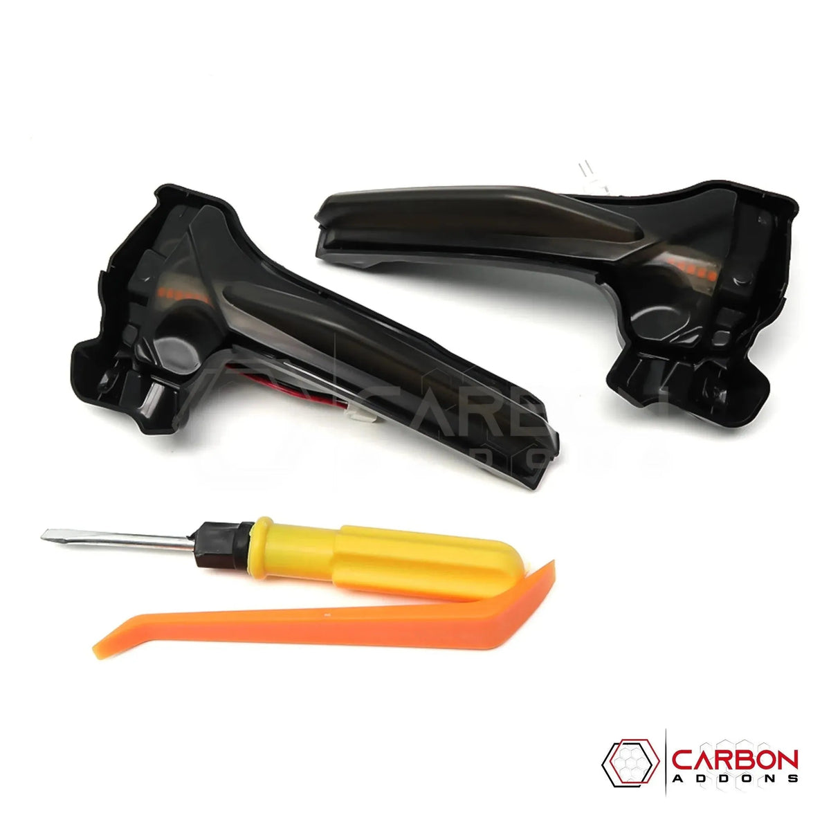 C8 Corvette Smoked Sequential LED Mirror Cap Turn Signals | Plug-and-Play Upgrade (2020–2026)