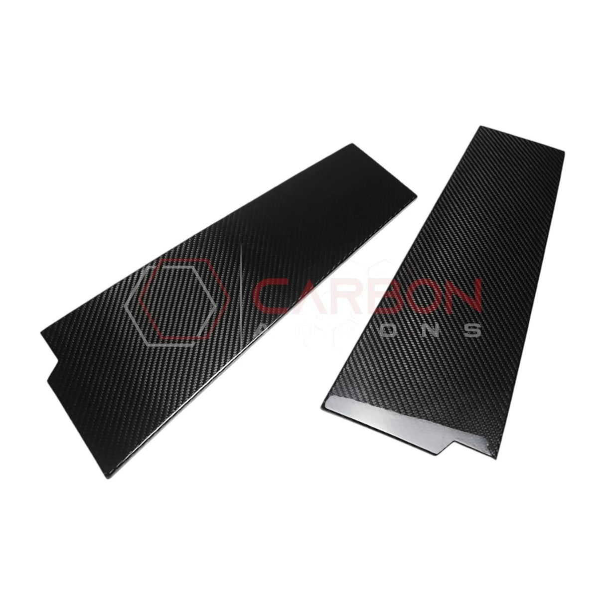 2021+ Ford Bronco 4-Door Real Dry Carbon Fiber B-Pillar Trim Covers (Glossy or Matte)