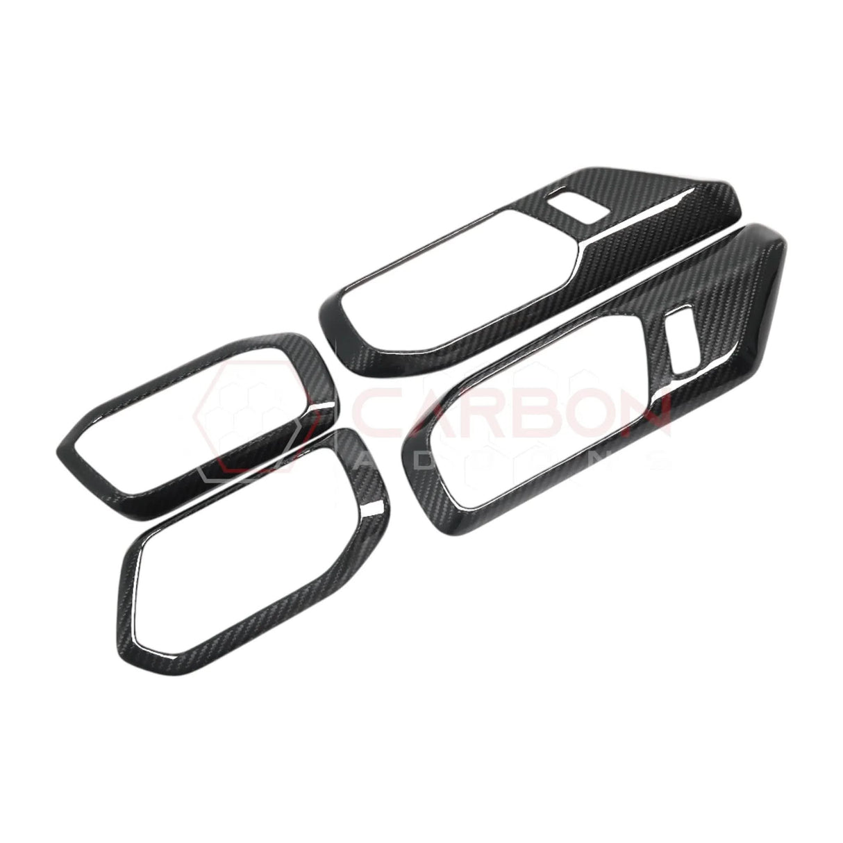 2021+ Bronco Real Carbon Fiber Interior Door Handle Trim Covers