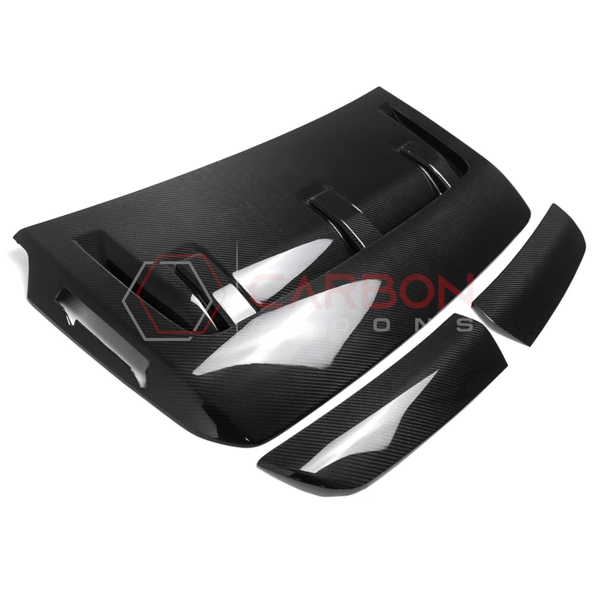 2021-Up Ford F-150 Raptor Carbon Fiber Hood Vent Cover | V6