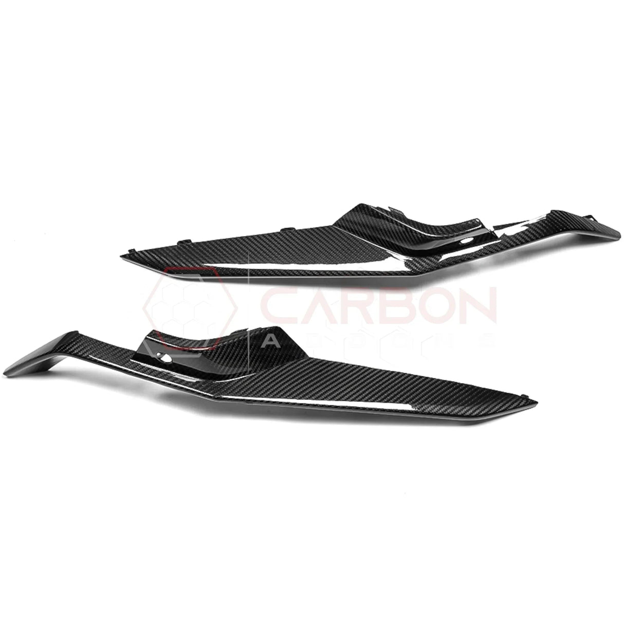 C8 Corvette Z06 Real Carbon Fiber Front Bumper Grille Trims | Cover or Direct Replacement (2023+)
