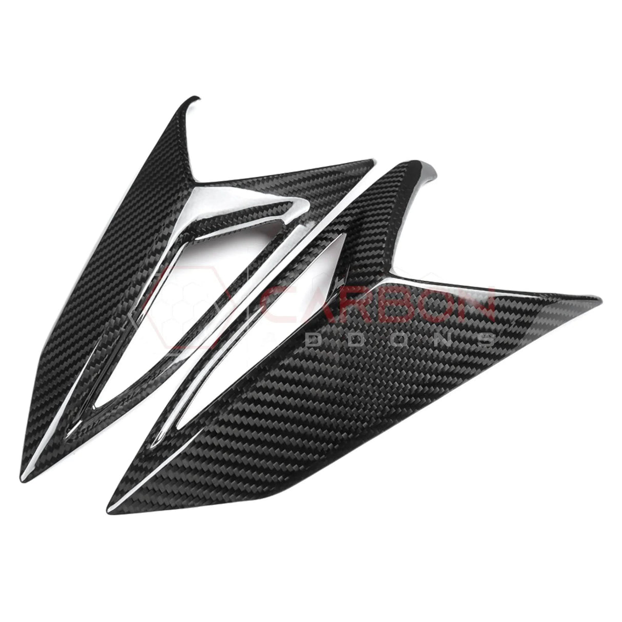 C8 Corvette Rear Taillight Side Lamp Frame Cover – Real Dry Carbon Fiber (2020–2026 Stingray, Z51, Z06, HTC & Coupe)
