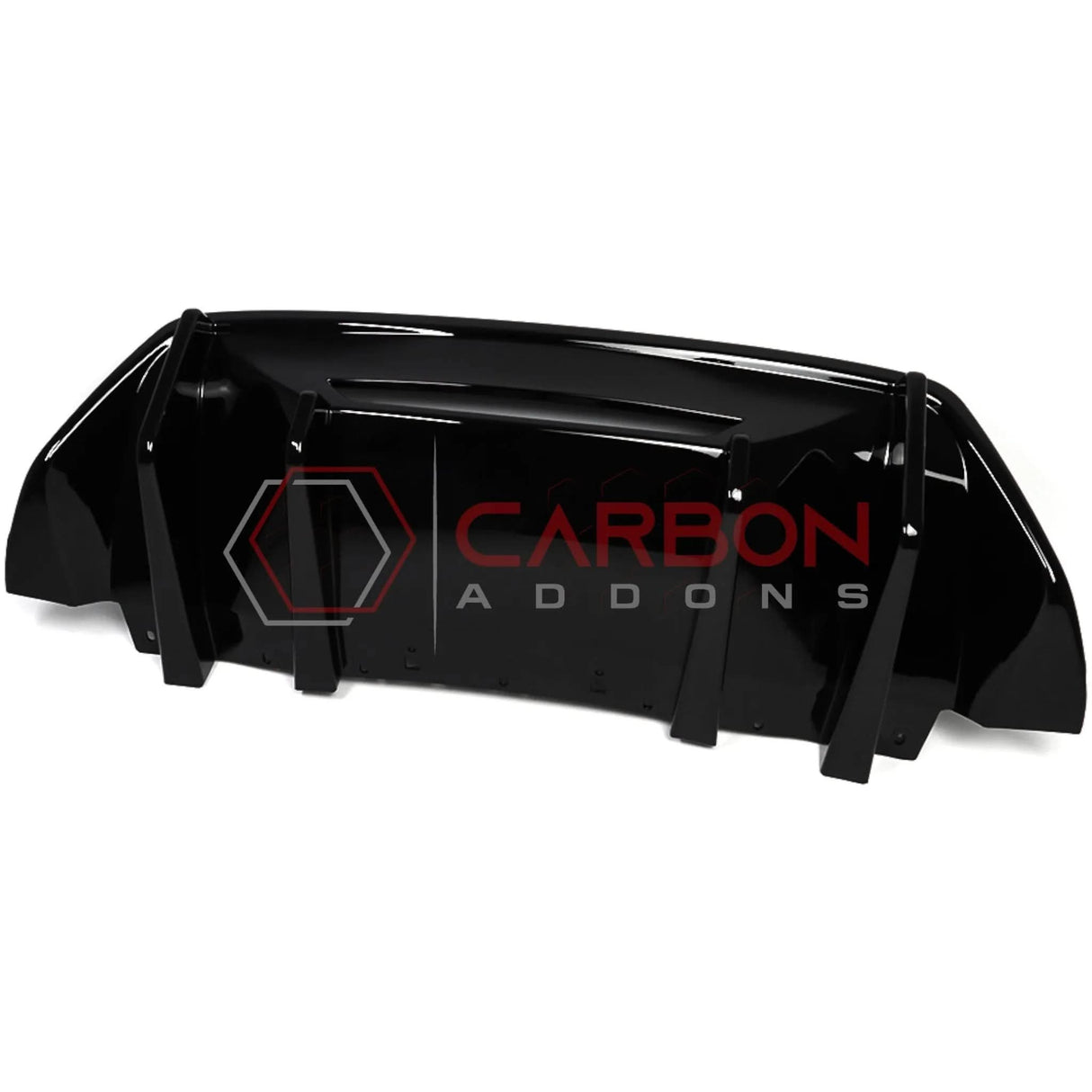 Rear Diffuser Add-On Fins for 2024+ Ford Mustang GT & EcoBoost (ABS Plastic)