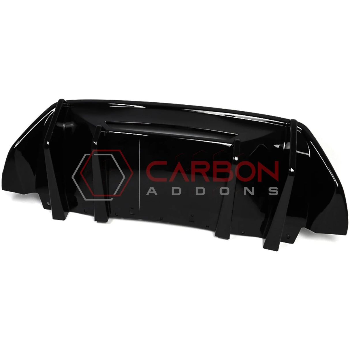 2024+ Mustang GT Ecoboost Rear Diffuser Addon with Fins | ABS