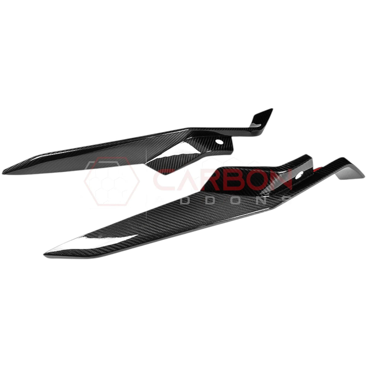 C8 Z06 Corvette Real Carbon Fiber Front Bumper Grill Trims