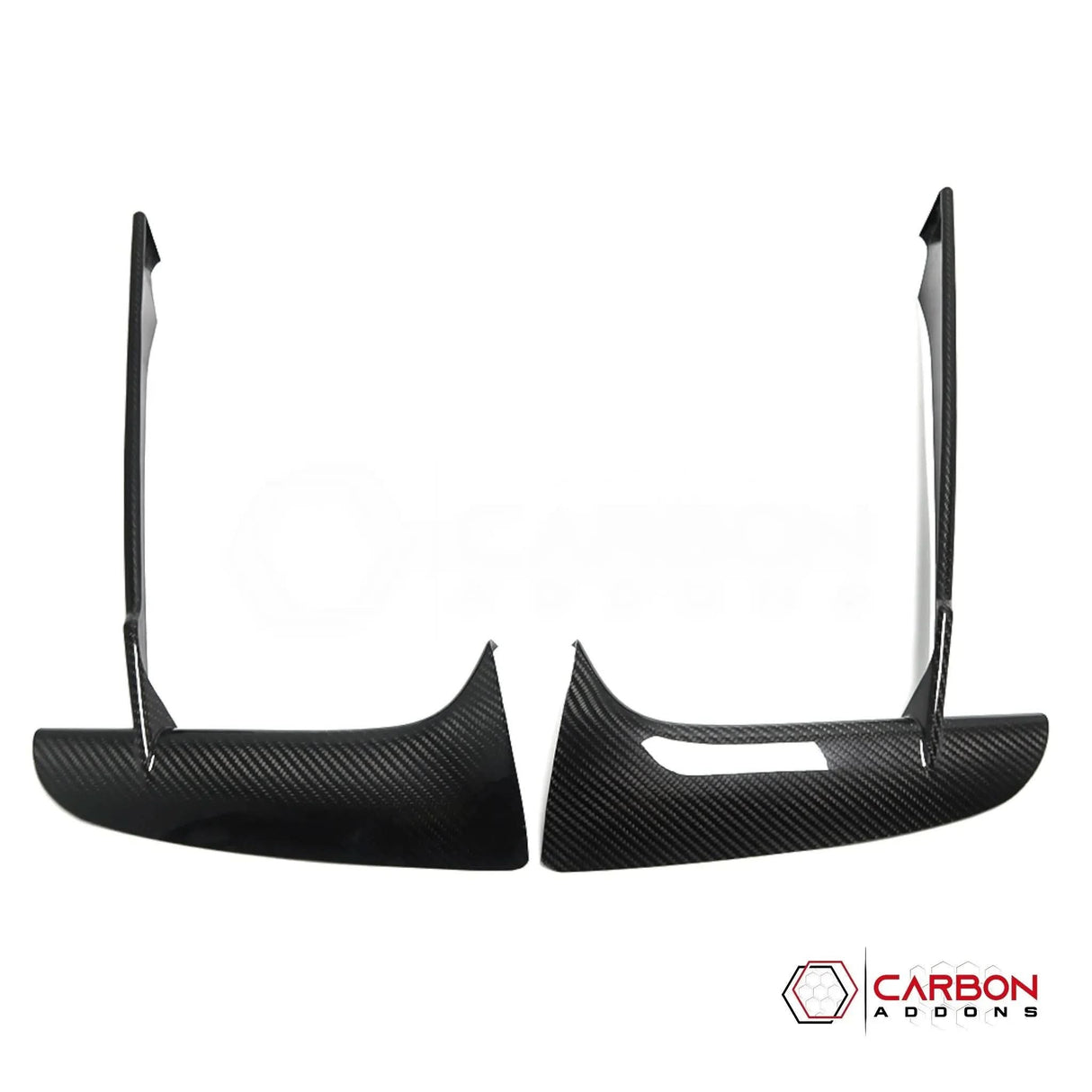 C8 Corvette Stingray Carbon Fiber Front Bumper Grille Bezel Covers | Exterior Upgrade (2020–2026)