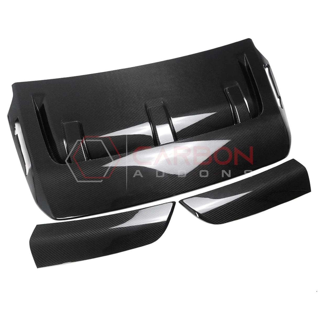 2021-Up Ford F-150 Raptor Carbon Fiber Hood Vent Cover | V6