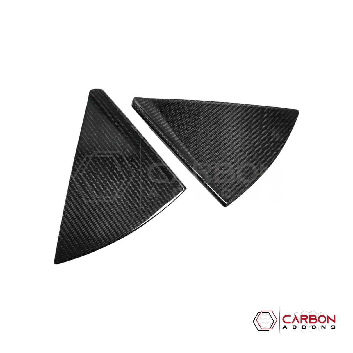 C8 Corvette Convertible Carbon Fiber B-Pillar Trim Covers | Exterior Upgrade (2020–2026)