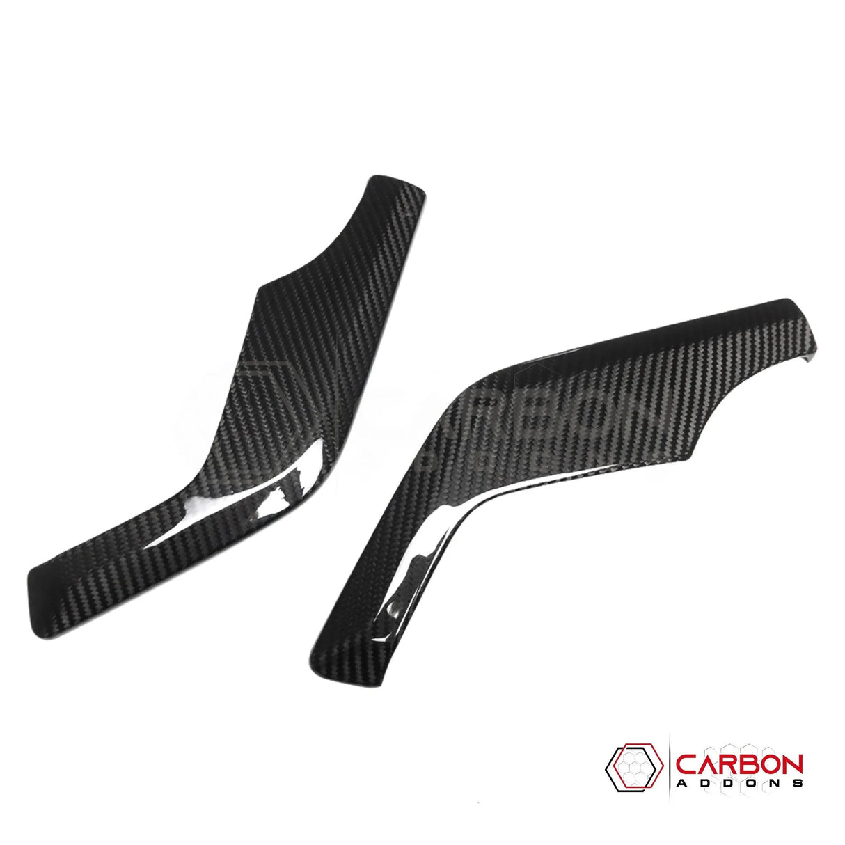 C8 Corvette Real Carbon Fiber Dashboard Speaker Trim Covers | Interior Overlay (2020–2026)