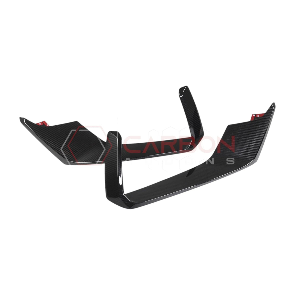 2024+ Mustang S650 Dark Horse Front Fog Light Lower Trim Real Carbon Fiber Cover