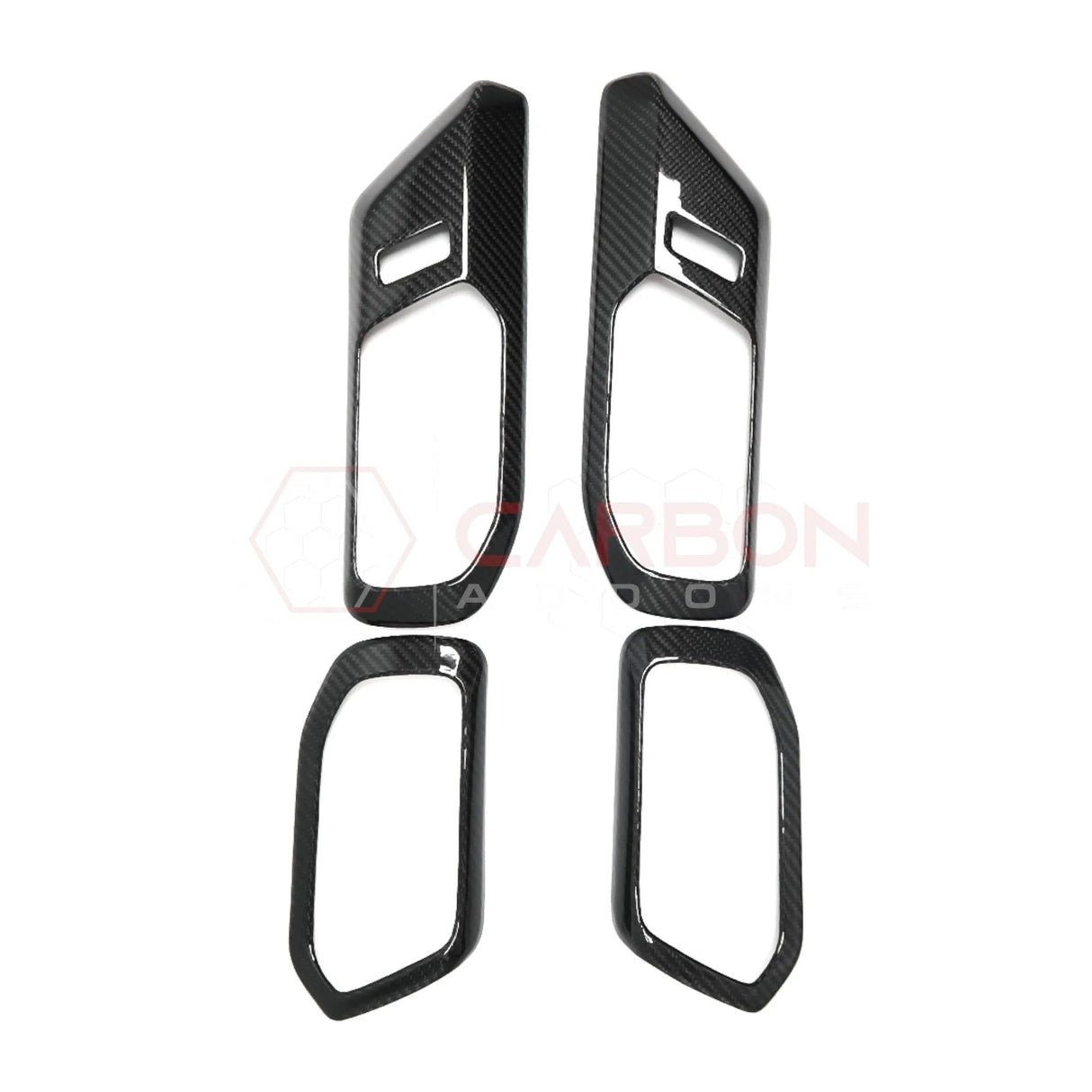 2021+ Bronco Real Carbon Fiber Interior Door Handle Trim Covers