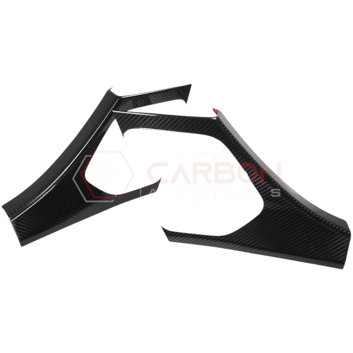 C8 Corvette Real Carbon Fiber Rear Door Sill Panel Covers
