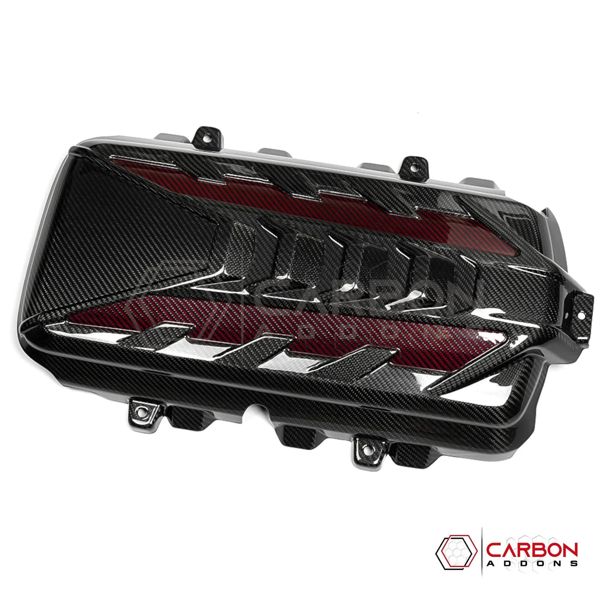 C8 Corvette Stingray Carbon Fiber Engine Cover | Direct OEM Replacement (2020–2024)