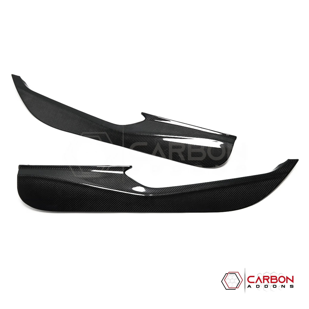 C8 Corvette Real Carbon Fiber Door Kick Panel Covers | Interior Overlay (2020–2026)