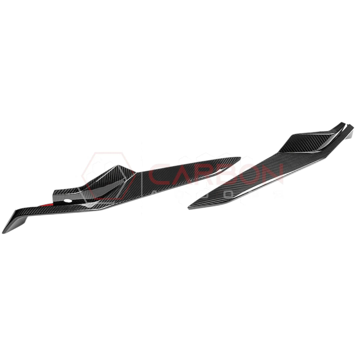 C8 Z06 Corvette Real Carbon Fiber Front Bumper Grill Trims