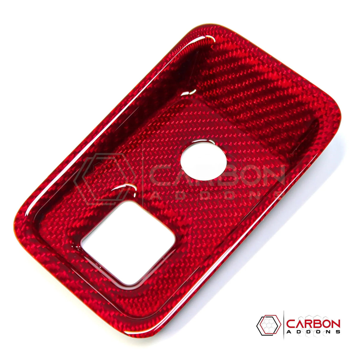 C8 Corvette Carbon Fiber Parking Brake / HUD Button Control Trim Cover (2020–2026)