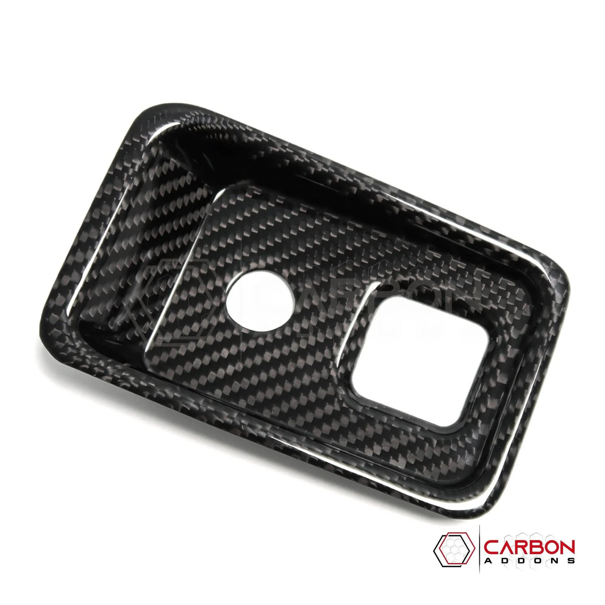 C8 Corvette Carbon Fiber Parking Brake / HUD Button Control Trim Cover (2020–2026)
