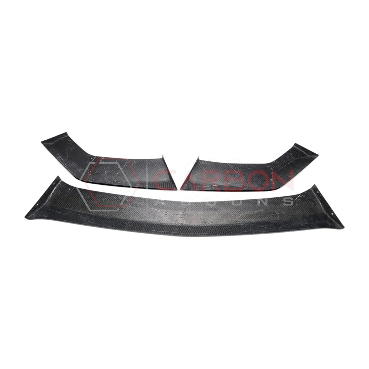 2024+ Mustang Dark Horse Real Carbon Fiber Front Bumper Lip Splitter | 3pcs