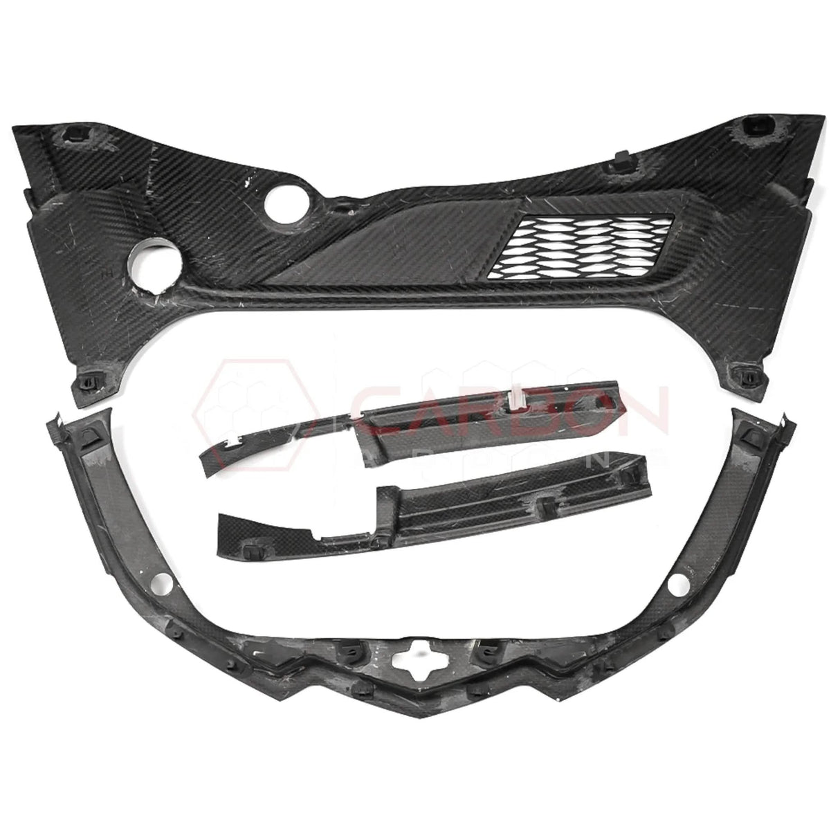 C8 Corvette Real Carbon Fiber Front Trunk (Frunk) Replacement Trim Panels | Stingray, Z06 & E-Ray (2020–2026 Coupe)