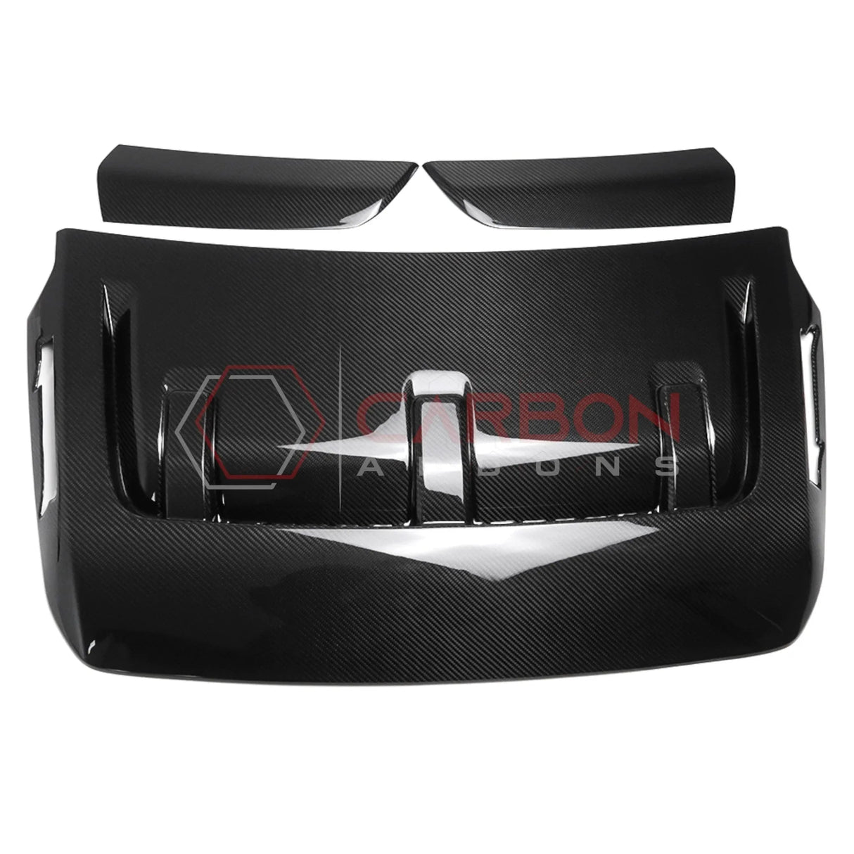 2021-Up Ford F-150 Raptor Carbon Fiber Hood Vent Cover | V6