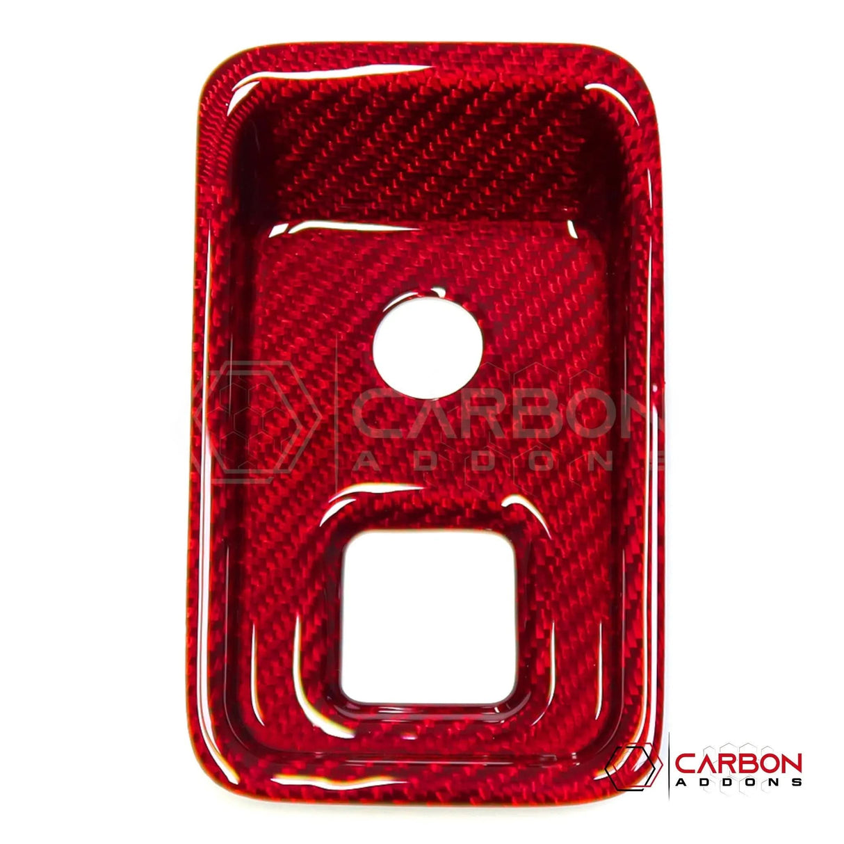C8 Corvette Carbon Fiber Parking Brake / HUD Button Control Trim Cover (2020–2026)