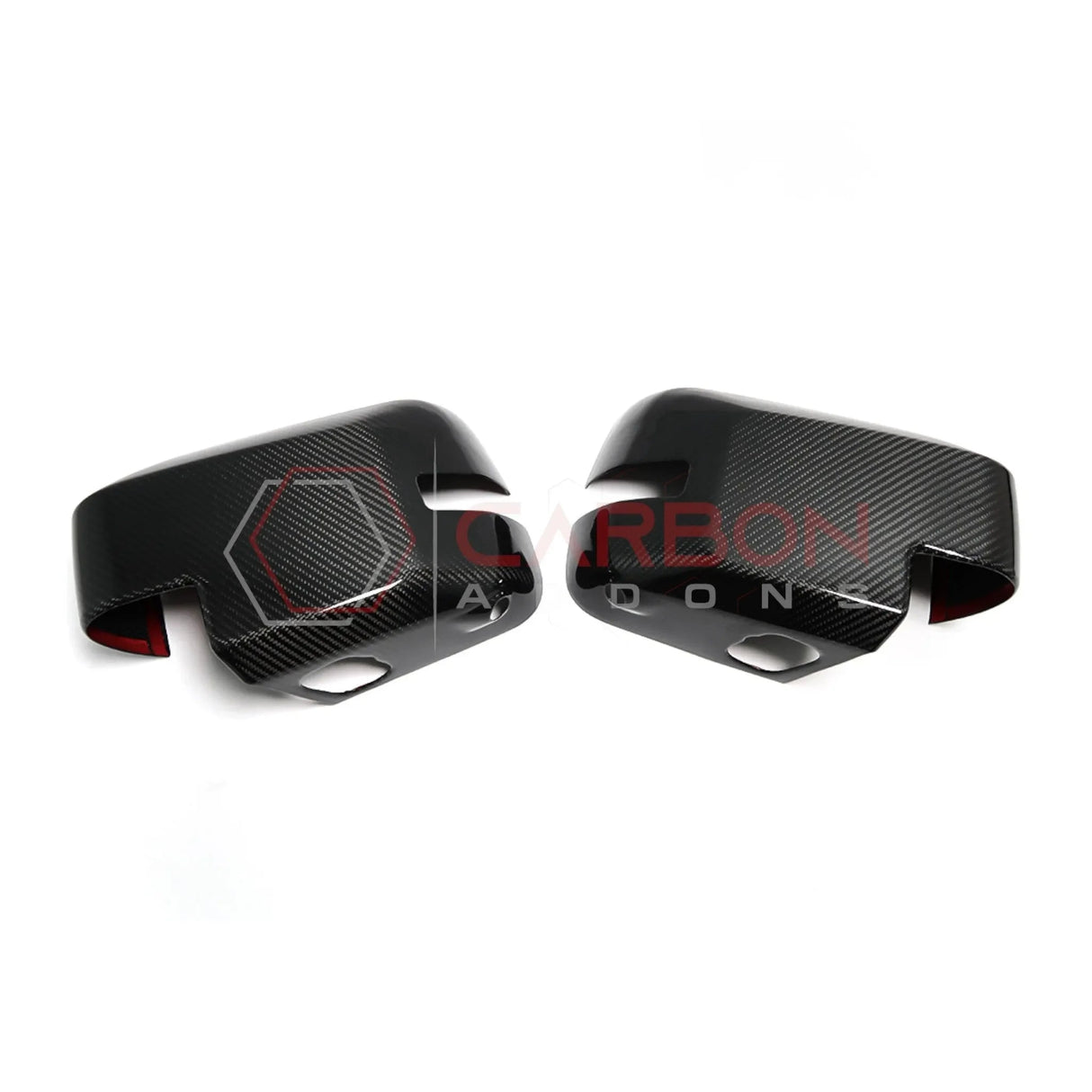 Real Carbon Fiber Mirror Cap Cover with Turn Signal For 2021+ Ford Bronco
