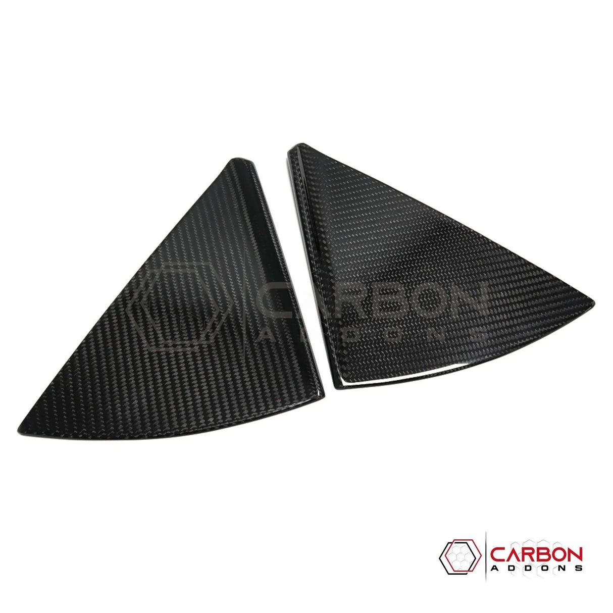C8 Corvette Convertible Carbon Fiber B-Pillar Trim Covers | Exterior Upgrade (2020–2026)