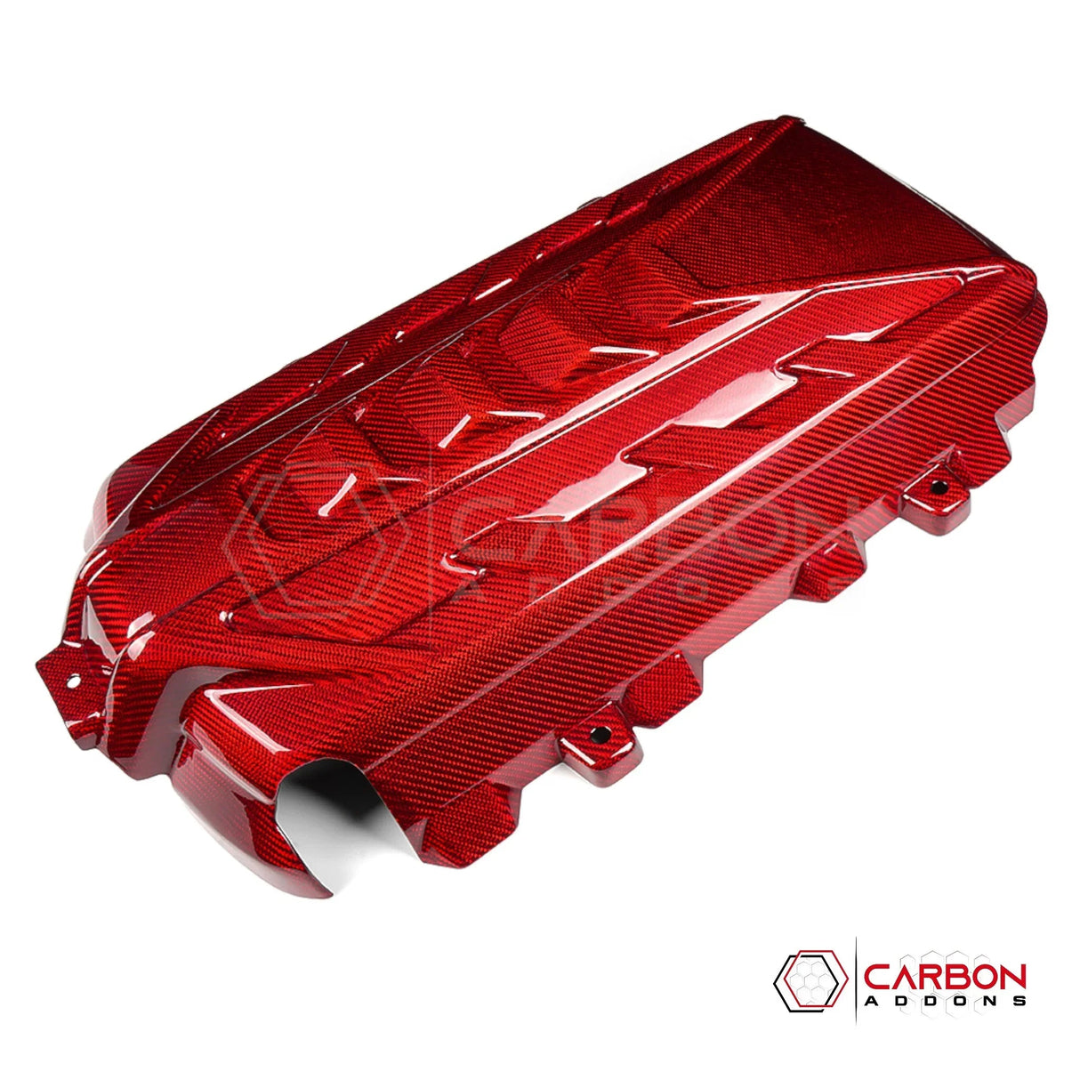 C8 Corvette Stingray Carbon Fiber Engine Cover | Direct OEM Replacement (2020–2024)